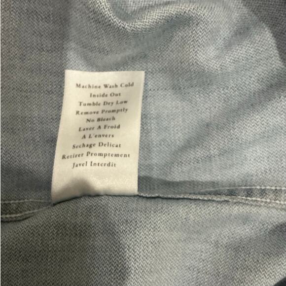 Frank & Eileen Mary Classic Shirtdress Famous Denim Classic Blue Wash Size Small - Picture 16 of 16